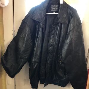 Napoline Leather Outfitters, big man leather coat.